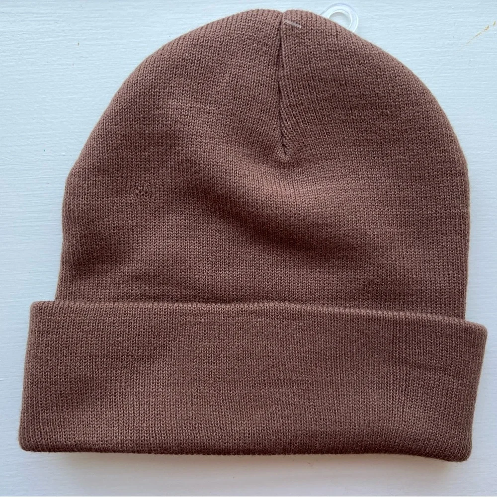 Boulder Colorado Cuffed Beanie Hat Unisex | Brown